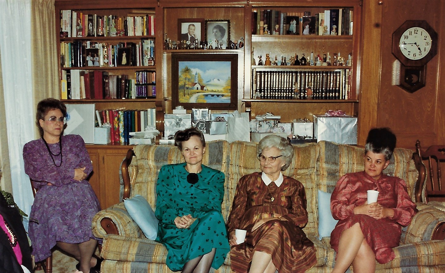 Bobbie Plochek, Georgia Hill, Evaline Allen, and Francis Crose
